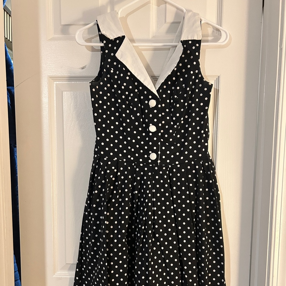 Polka dot rockabilly dress